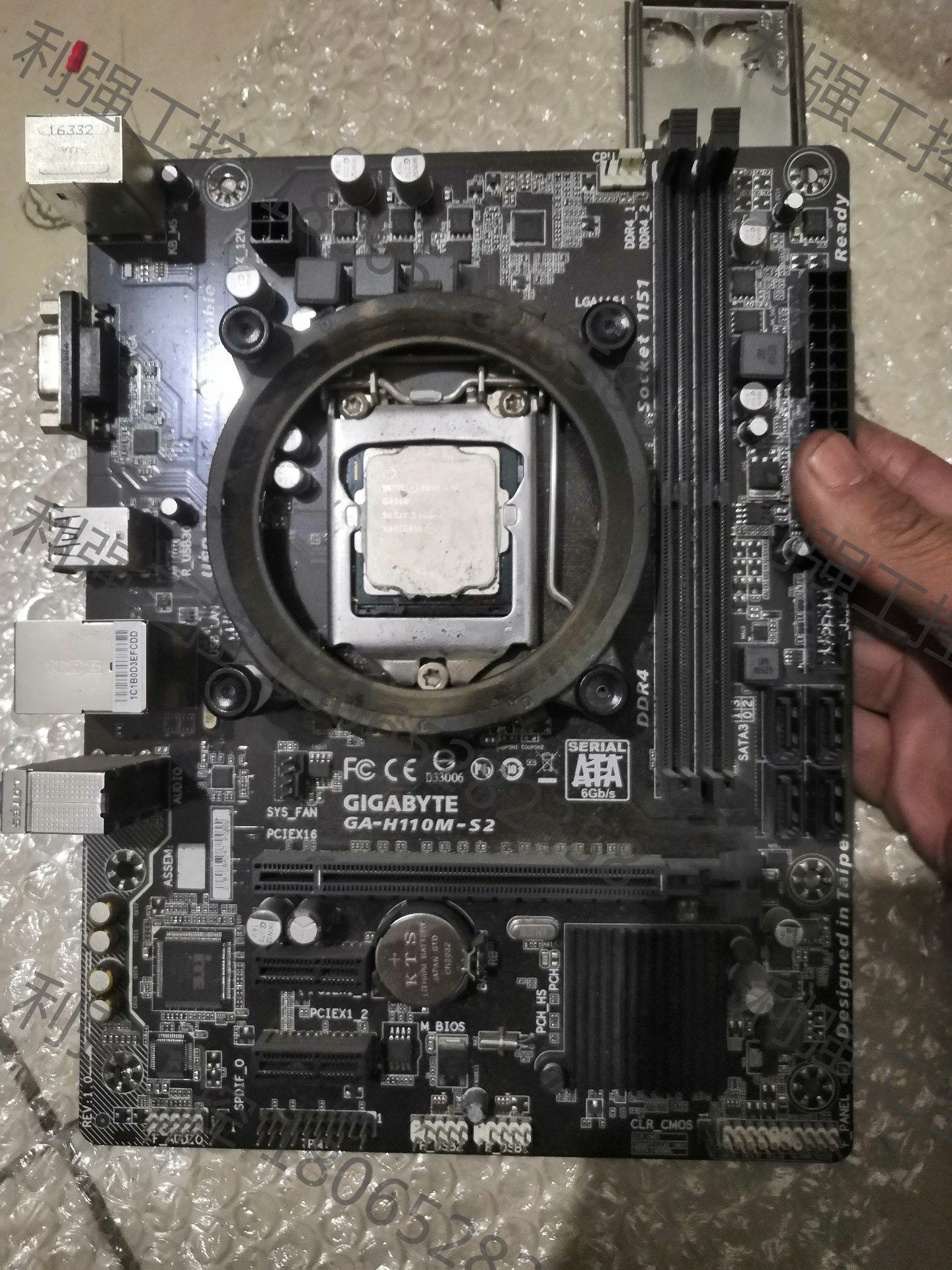 技嘉h110主板,出一块拆机的h110主板,成色漂亮,功能一