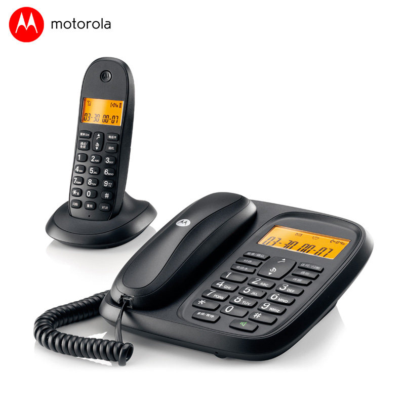 摩托罗拉CL101C 无绳电话机 大屏幕无线远距离免提办公室家用固话
