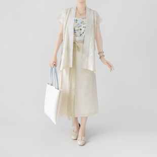 【观止织造|轻露】宋制汉服背心涤棉提花镂空仿花罗传统日常百搭