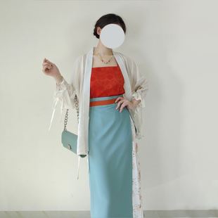【观止织造|榴锦】宋制汉服元素对襟衫旋裙吊带绣花碎花文艺日常
