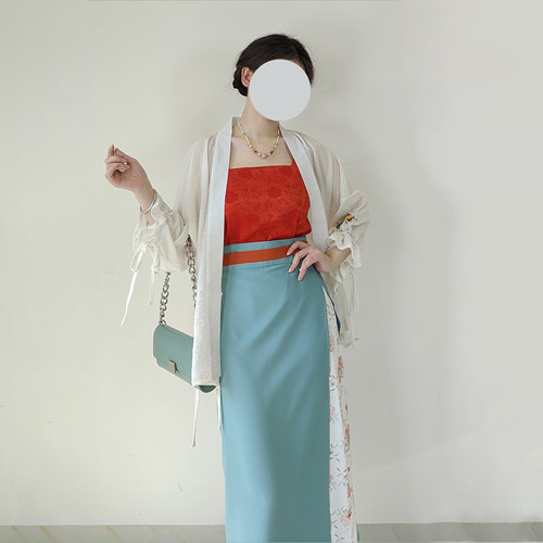观止宋制对襟衫旋裙汉服文艺日常