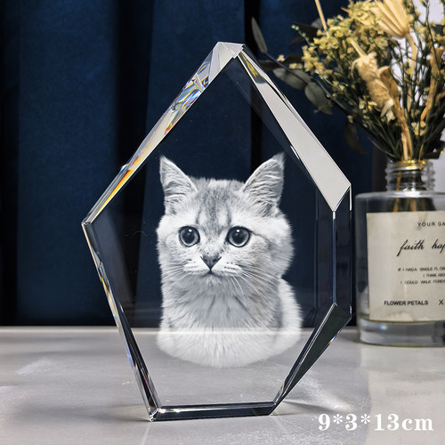 猫咪狗狗宠物纪念品定制水晶摆件
