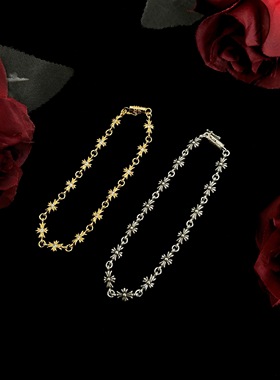 十字花细款手链百搭时尚款