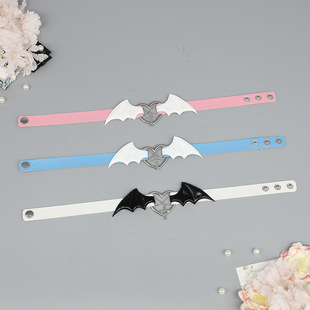 原创禁锢恶魔水色系天使腿环颈环项圈y2k辣妹朋克亚文化腿环项圈