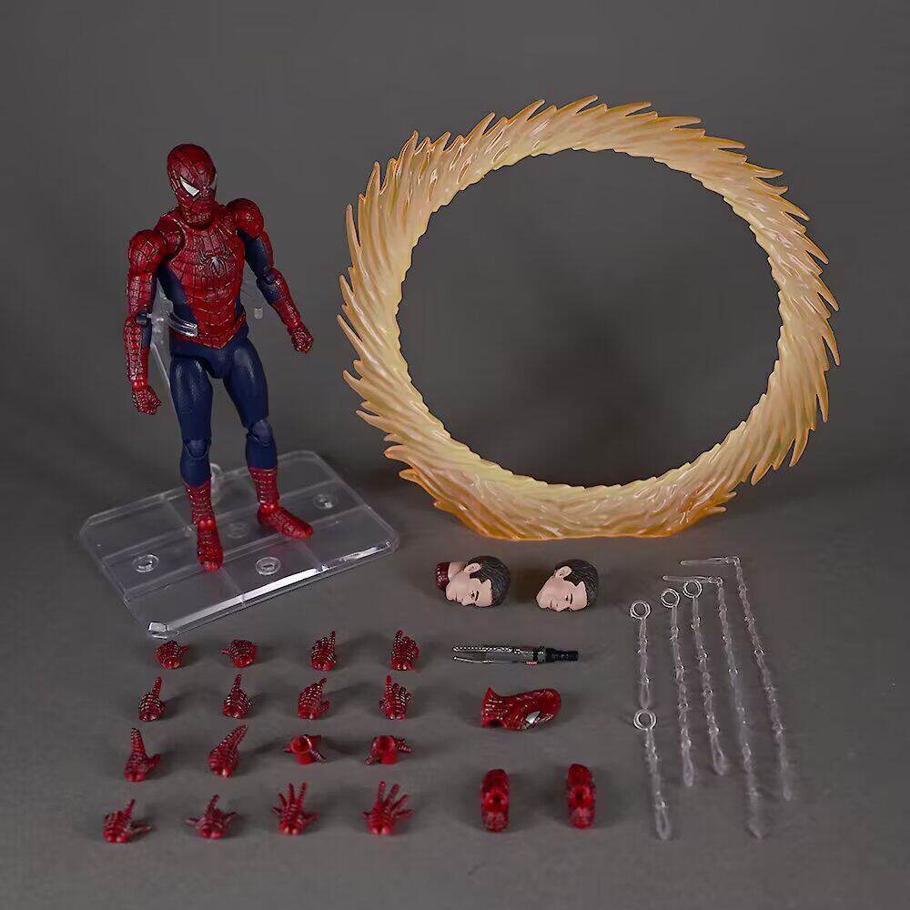 英雄无归 MAFEX 蜘蛛侠 编号241 三虫合体 可动人偶摆件 盒装手办