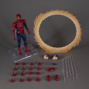 英雄无归 MAFEX 蜘蛛侠 编号241 三虫合体 可动人偶摆件 盒装手办
