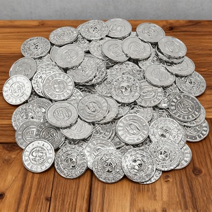 加勒比海盗金币游戏币儿童玩具银币筹码道具幼儿园活动奖励品礼物