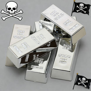 大号仿真银条道具假金条金砖店铺橱窗装饰开业送朋友礼物节日用品