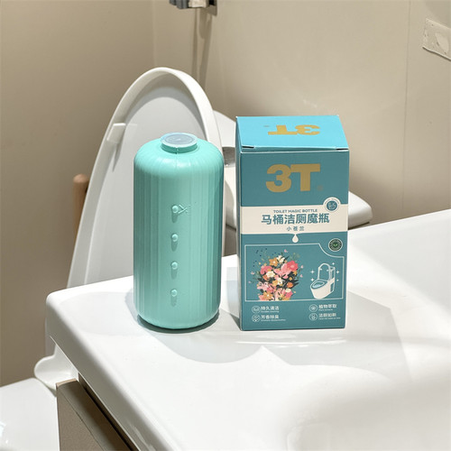 马桶也太干净了~3T马桶洁厕魔瓶多效蓝泡泡马桶洁厕剂除臭180g