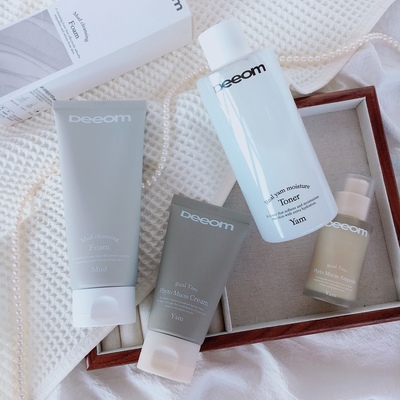 数量有限 价格打下来了~韩国de家山药保湿爽肤水面霜精华液洗面奶