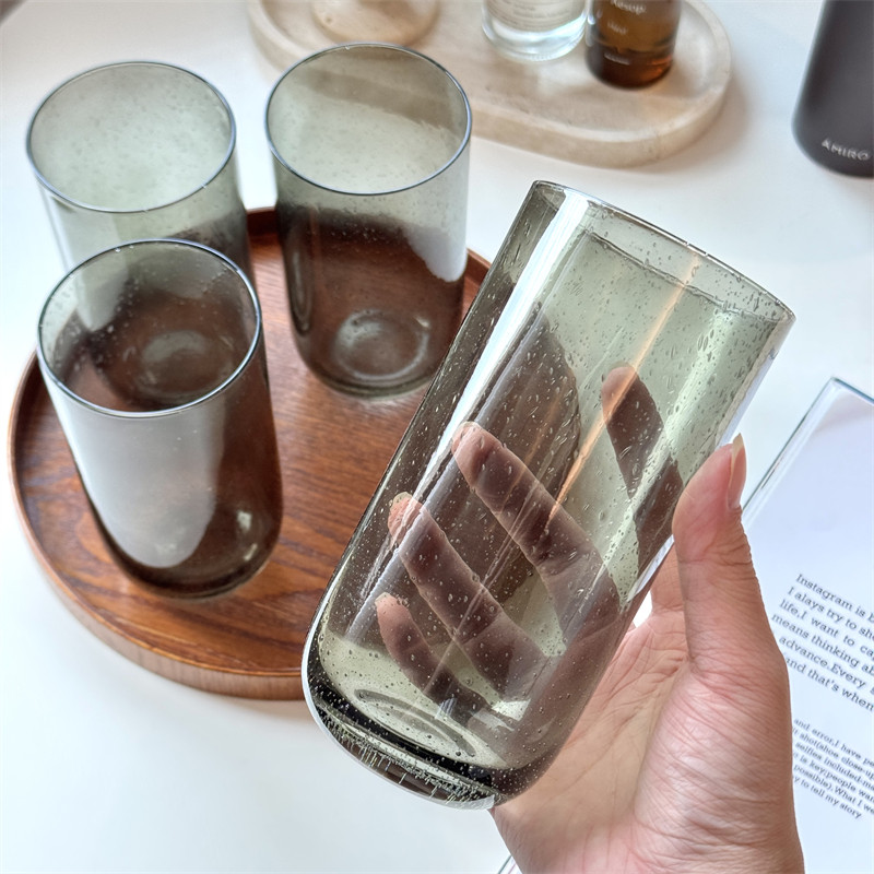 一眼就“沦陷”~外贸款ANKO创意气泡玻璃水杯四只装耐冷热495ml