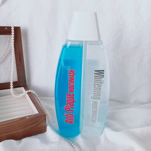 超温和~medex双色漱口水美白亢牙菌斑清新口气漱口液500ml