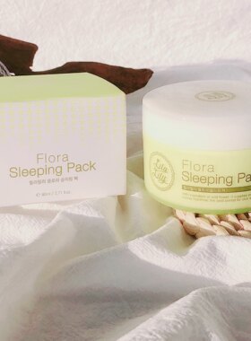 溢出屏幕的清透感~韩国珂家野花睡眠面膜保湿免洗涂抹面膜80ml