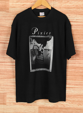 Pixies小精灵Surfer Rosa另类摇滚短袖T恤人像纯棉休闲男女TShirt