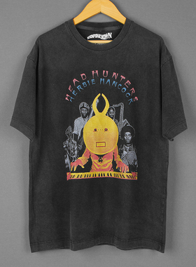 Herbie Hancock Head Hunters融合爵士音乐印花纯棉短袖日常男T恤