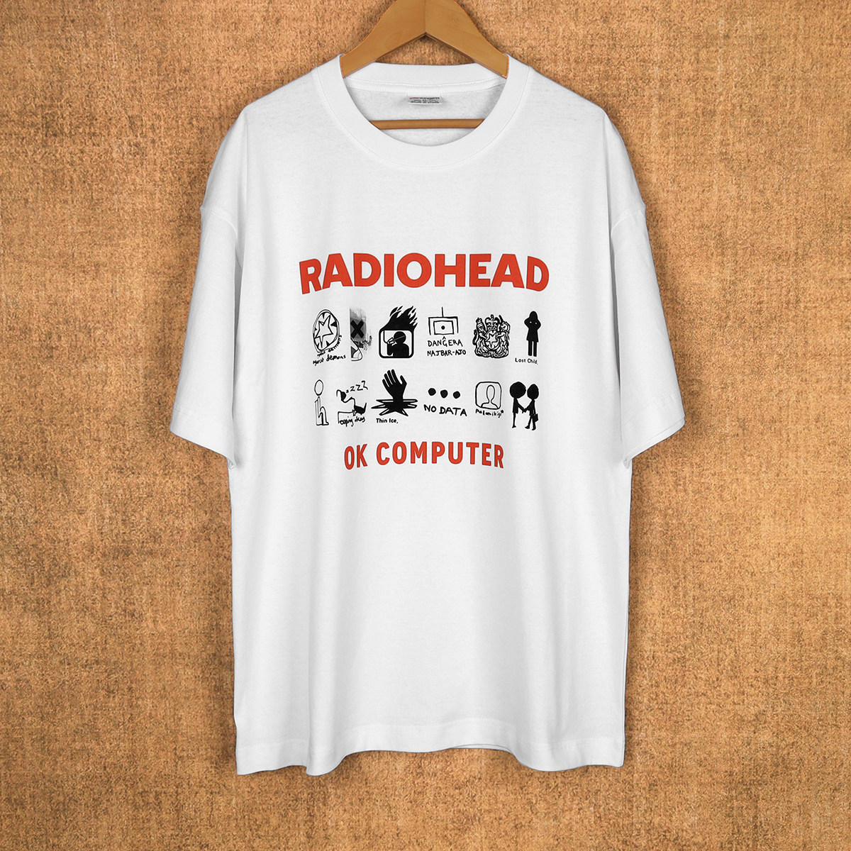 Radiohead乐队透气卡通印花短袖图片