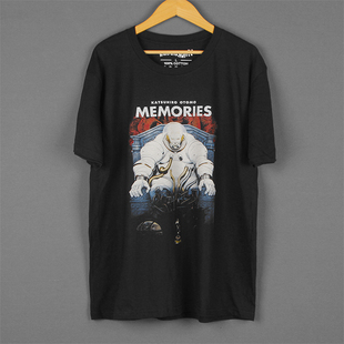 回忆三部曲Memories今敏大友克洋宽松印花圆领休闲男女短袖 TShirt