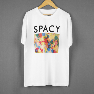 Pop音乐纯棉短袖 山下达郎Spacy City Yamashita 休闲T恤 Tatsuro