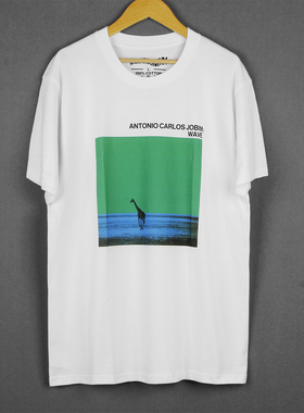Antonio Carlos Jobim Wave拉丁音乐波萨诺瓦短袖白色纯棉透气T恤