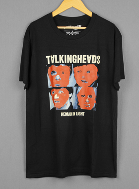 Talking Heads短袖传声头欧美摇滚乐队纯棉美式休闲人像男女T恤