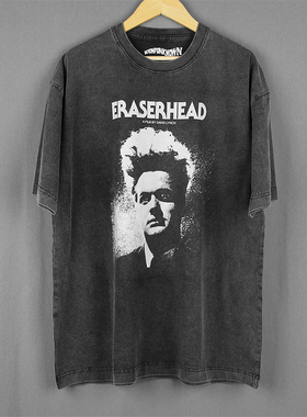 橡皮头Eraserhead怪头人T恤大卫林奇David Lynch短袖男纯棉TShirt