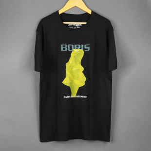 Boris 水洗T恤另类摇滚厄运泥浆男短袖 Worship Shirt Amplifier