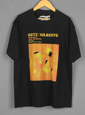 Stan Getz Gilberto波萨诺瓦音乐周边拉丁小众设计短袖日常夏T恤