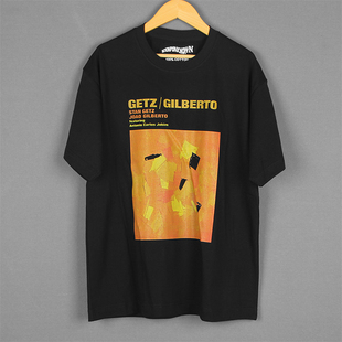 日常夏T恤 Gilberto波萨诺瓦音乐周边拉丁小众设计短袖 Stan Getz