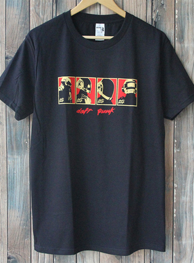 Daft Punk T恤 电子 蠢朋克 Kraftwerk Electronic 纯棉 T-Shirt
