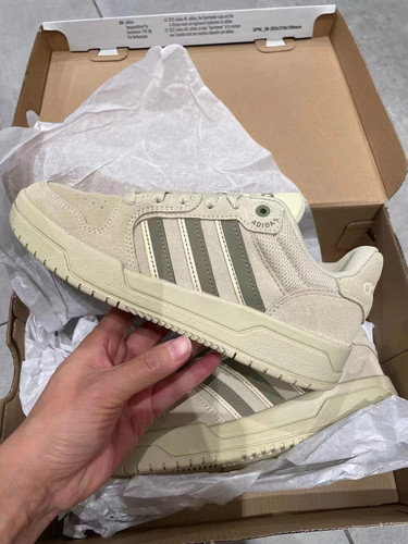 Adidas 阿迪达斯Entrap男女低帮耐磨少年感复古风运动板鞋JS3007