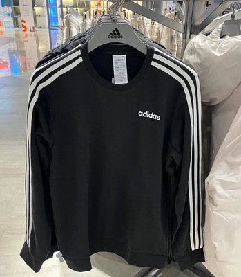 Adidas阿迪达斯卫衣男士秋冬季运动针织圆领上衣套头衫DQ3083