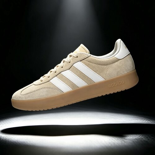 Adidas/阿迪达斯BARREDA女白灰柔软舒适休闲德训鞋板鞋JR1325