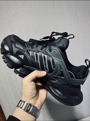 阿迪达斯FOS XLG RUNNER DELUXE厚底轻机甲老爹鞋运动跑鞋 JR3086