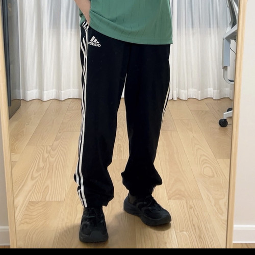 Adidas阿迪达斯速干舒适三条纹束脚运动裤男装运动GK8982