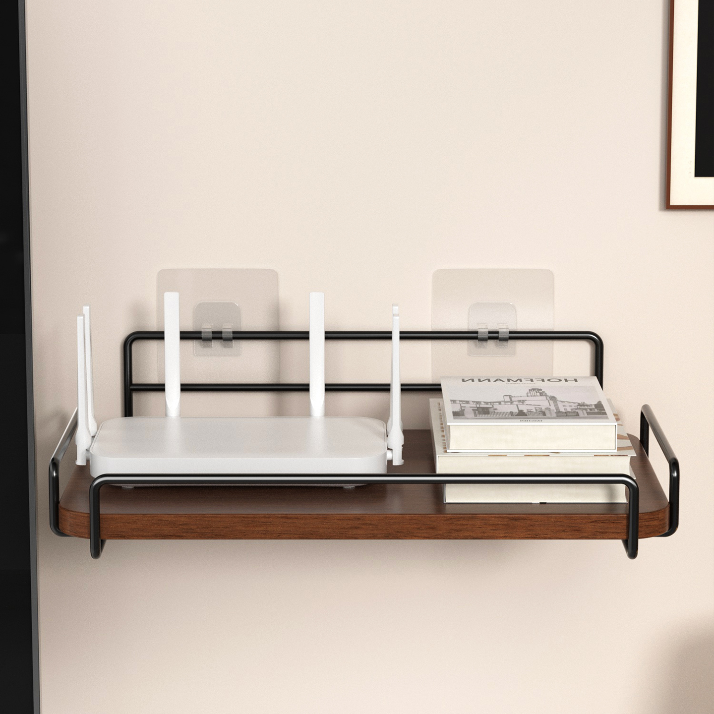 墙上壁挂wifi路由器置物