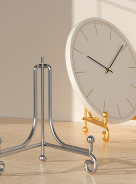 摆件支架钟表展示架摆台摆架普洱茶饼陈列架底座工艺品盘子支撑架