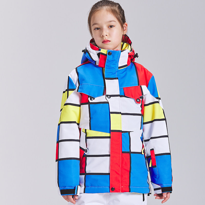 儿童滑雪服成人女滑雪衣加厚保暖防水单双板户外冲锋外贸芬兰大童