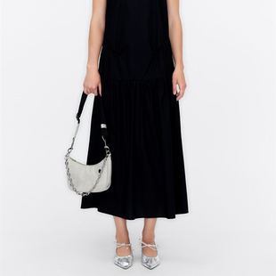 尾BIMBA LOLA西班牙翠绿月牙包链条单肩腋下包 外贸 芭比粉单肩