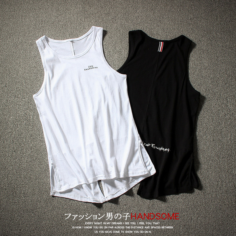 夏季大码潮日系短袖背心汗衫打底衫青少年欧美街头潮款B627-P30，男装T恤，电商A128