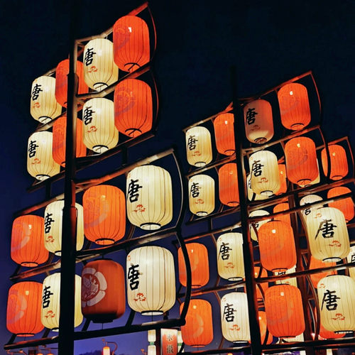 新年大唐网红灯笼吊灯布艺定做广告仿古风中国风宫灯饭店商场装饰