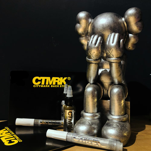 ctmrk-金属双色圆头笔墨水涂鸦