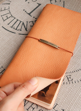 物致WUZHI®真皮窄款TN手帐书衣手账本旅行活页意大利牛皮小林