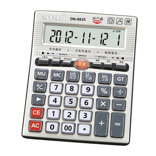 【正品】信诺DN-6935商务办公 12位语音计算器 透明键万年历 批发在类目 电子词典/电纸书/文化用品, 计算器中 - 来自Buy2taobao.com提供专业的淘宝代购服务