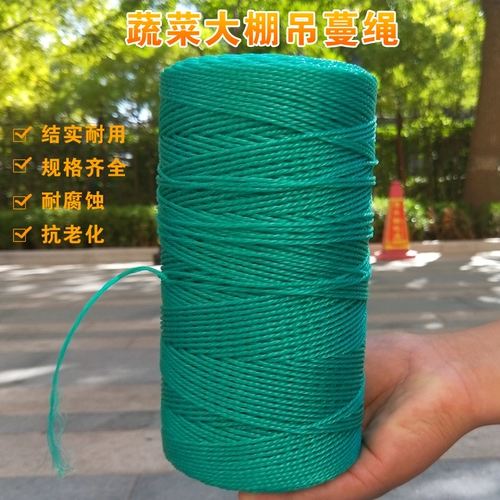 Тибетские линии для веревки из бобового рога из виноградной веревки зелени, бамбуковая полюсная полюс