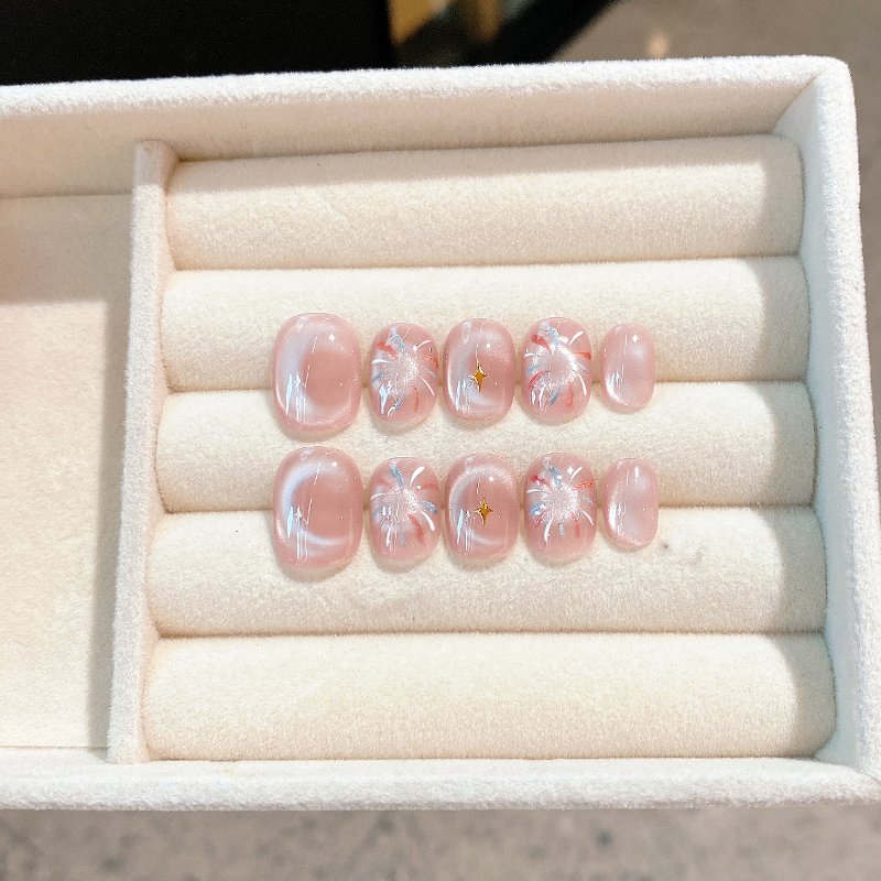 人间烟火穿戴甲秋冬高级感可拆卸