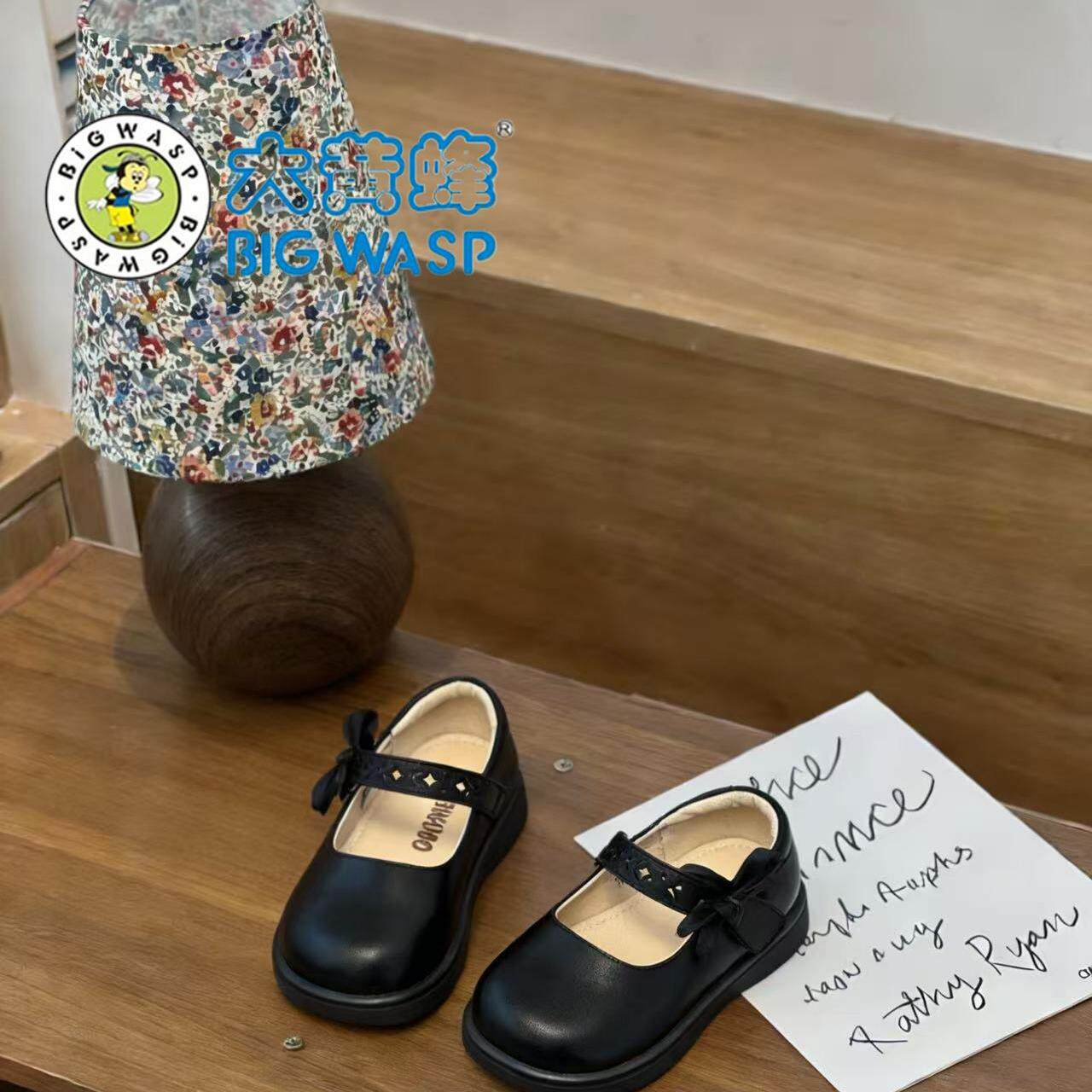 大黄蜂厚底玛丽珍女鞋一字扣