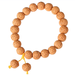 恭喜久高密原籽龙鳞纹天然野生小桃核手持矮桩圆肚文玩手串手盘玩