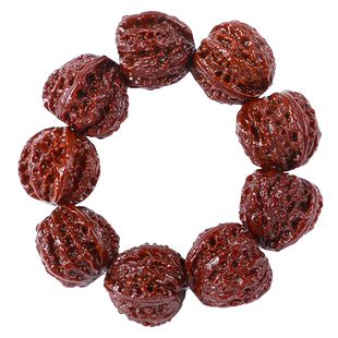 机刷包浆玉化野生文玩山核桃手持男文玩小秋子灯笼把玩佛珠手串