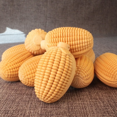 实心竹玉米手把件大小文玩玉化玉米带配饰竹心雕刻颗颗饱满玉米