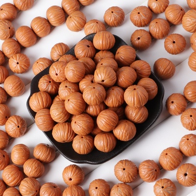 散珠土豪猴头手串男士野生核桃文玩手工DIY散装菩提子女佛珠配珠